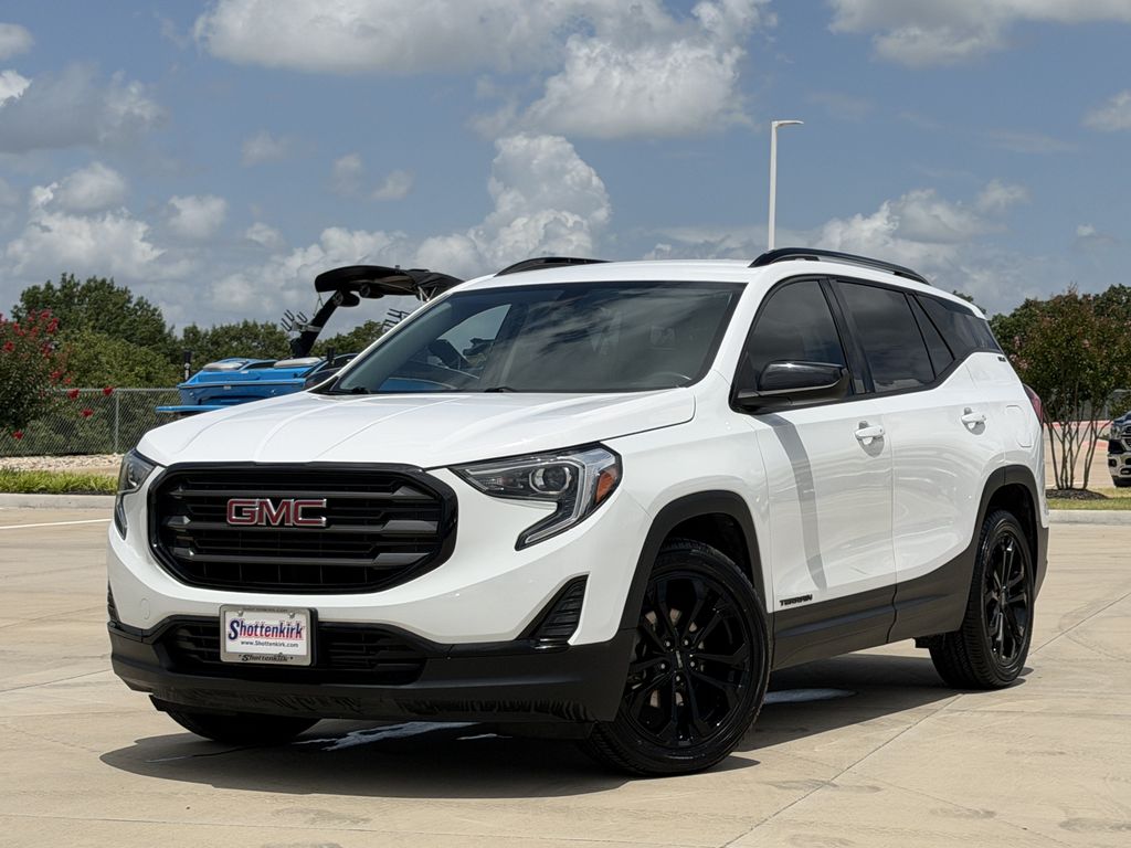 Used 2019 GMC Terrain SLE with VIN 3GKALMEV7KL366779 for sale in Hudson Oaks, TX
