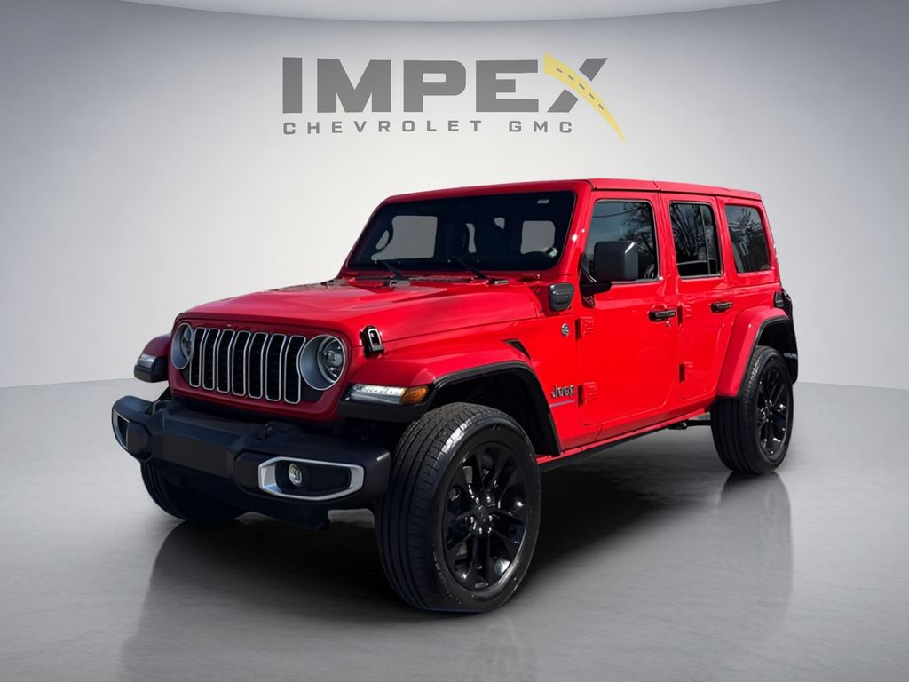 Firecracker Red Clearcoat 2025 Jeep Wrangler 4xe SUV / Crossover Four-Wheel Drive 8-Speed Automatic