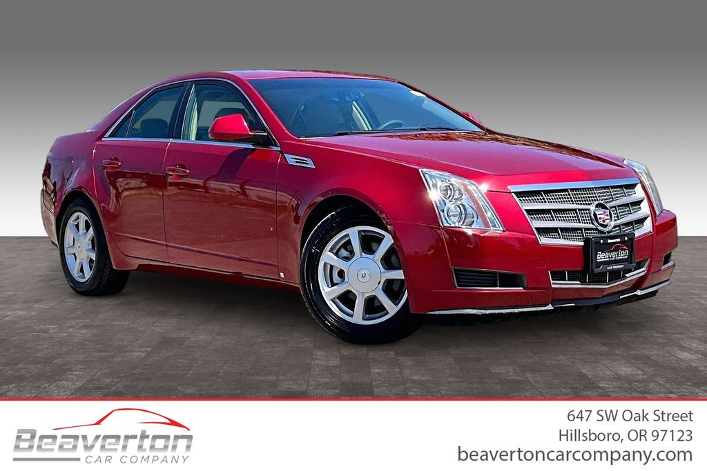 Crystal Red Tintcoat 2008 Cadillac CTS Sedan Rear-Wheel Drive 6-Speed Automatic