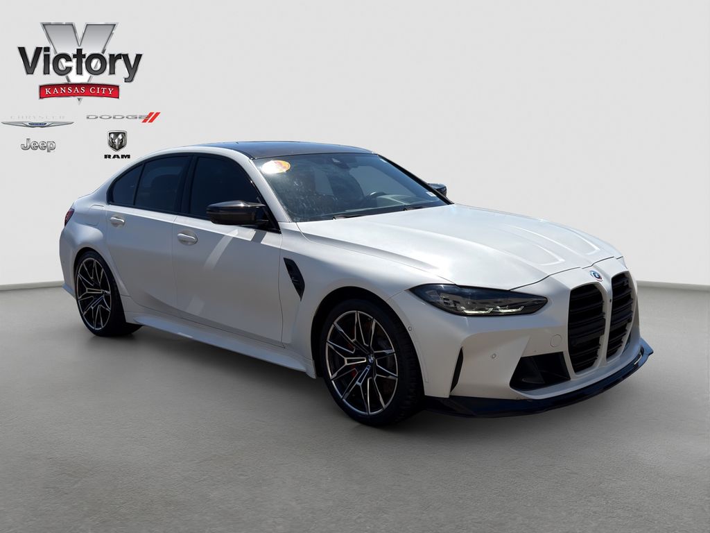 Frozen Brilliant White Metallic 2022 BMW M3 Competition xDrive AWD Sedan All-Wheel Drive 8-Speed Automatic