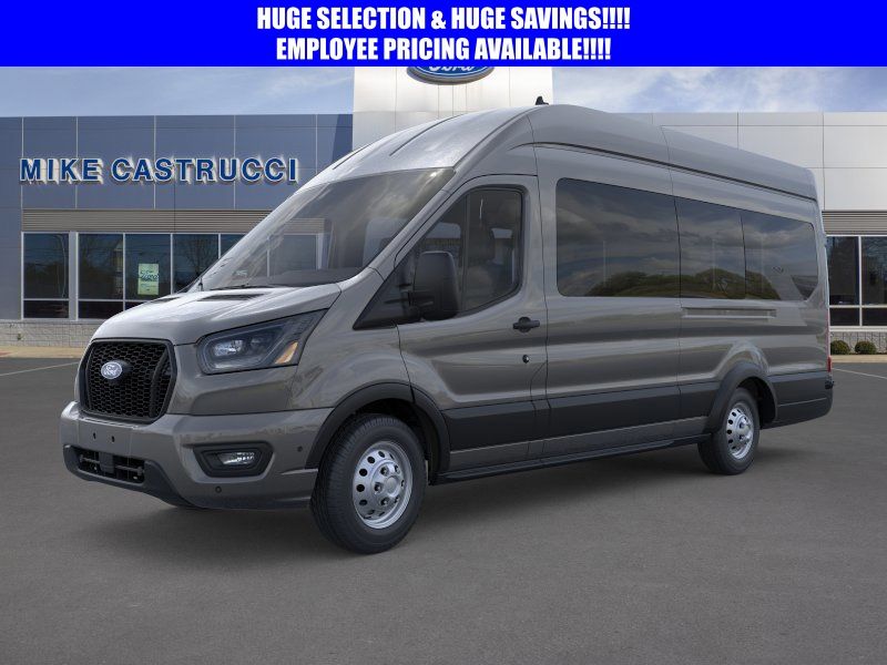 Gray Metallic 2026 Ford Transit Cargo 250 High Roof Extended LB AWD Van All-Wheel Drive