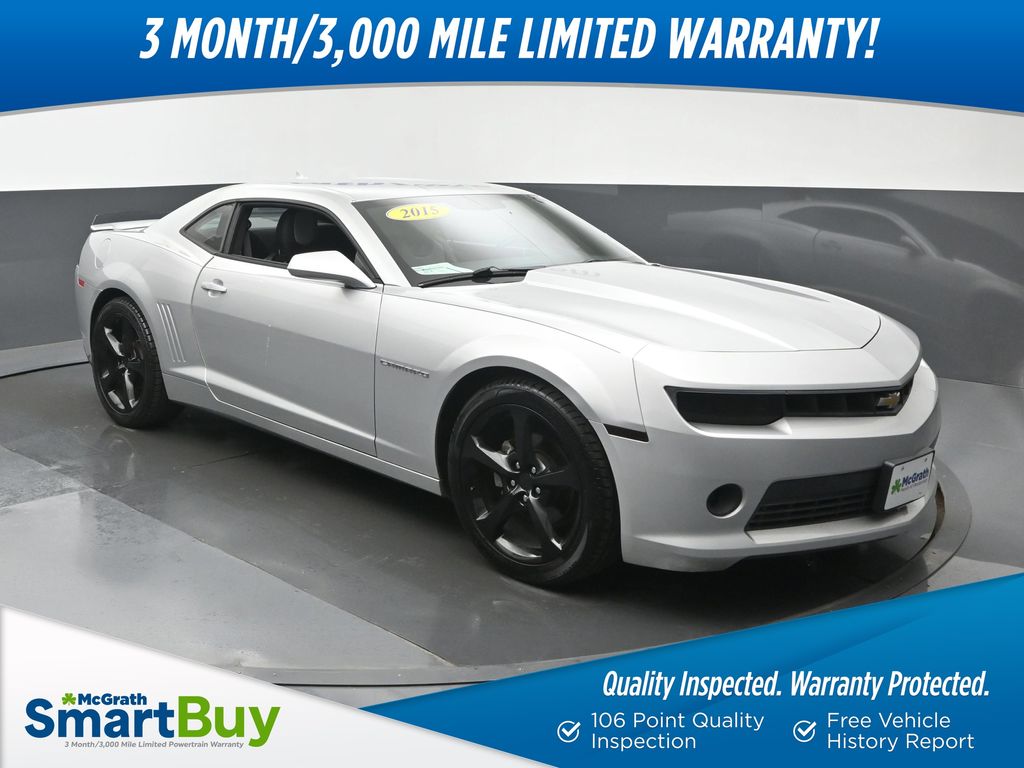 Silver Ice Metallic 2015 Chevrolet Camaro Coupe Rear-Wheel Drive 6-Speed Automatic