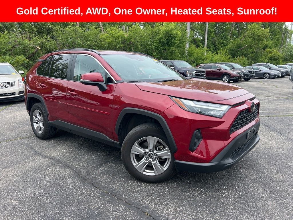 Red (Ruby Flare Pearl) 2023 Toyota RAV4 XLE AWD SUV / Crossover All-Wheel Drive 8-Speed Automatic