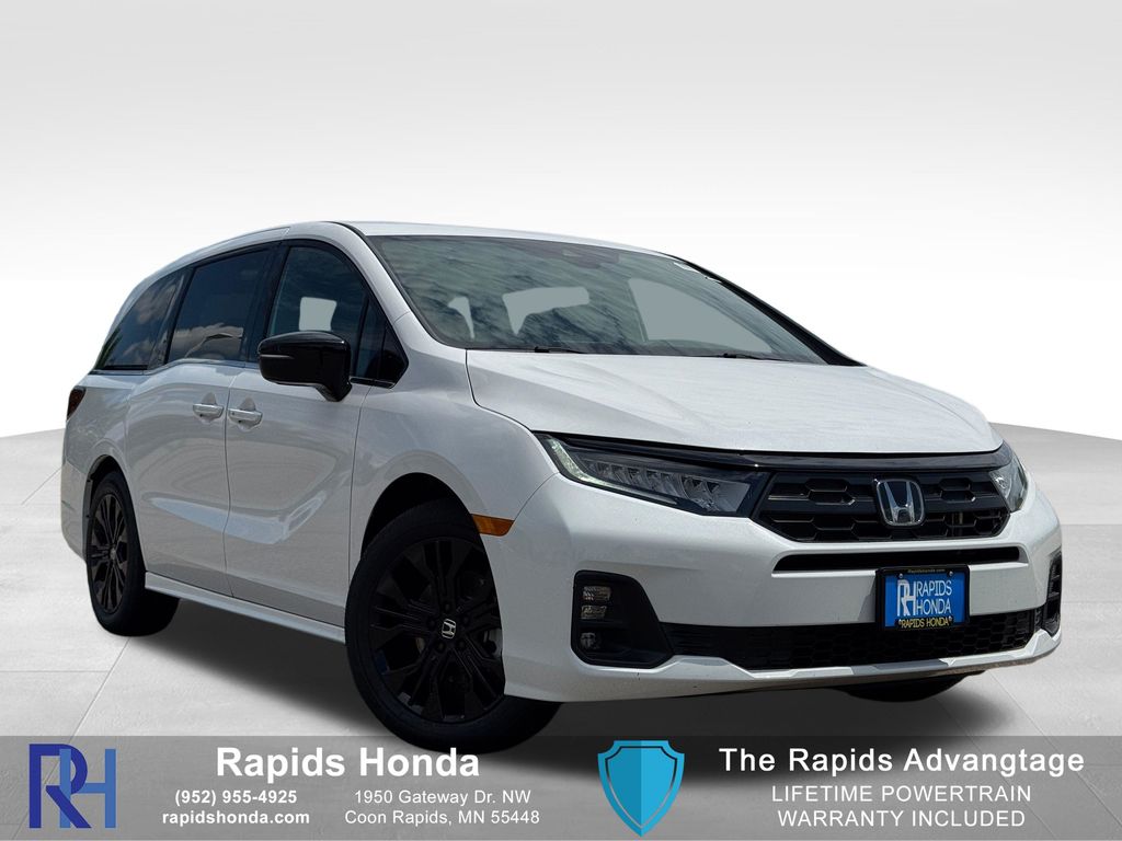 Platinum White 2026 Honda Odyssey Minivan Front-Wheel Drive Automatic