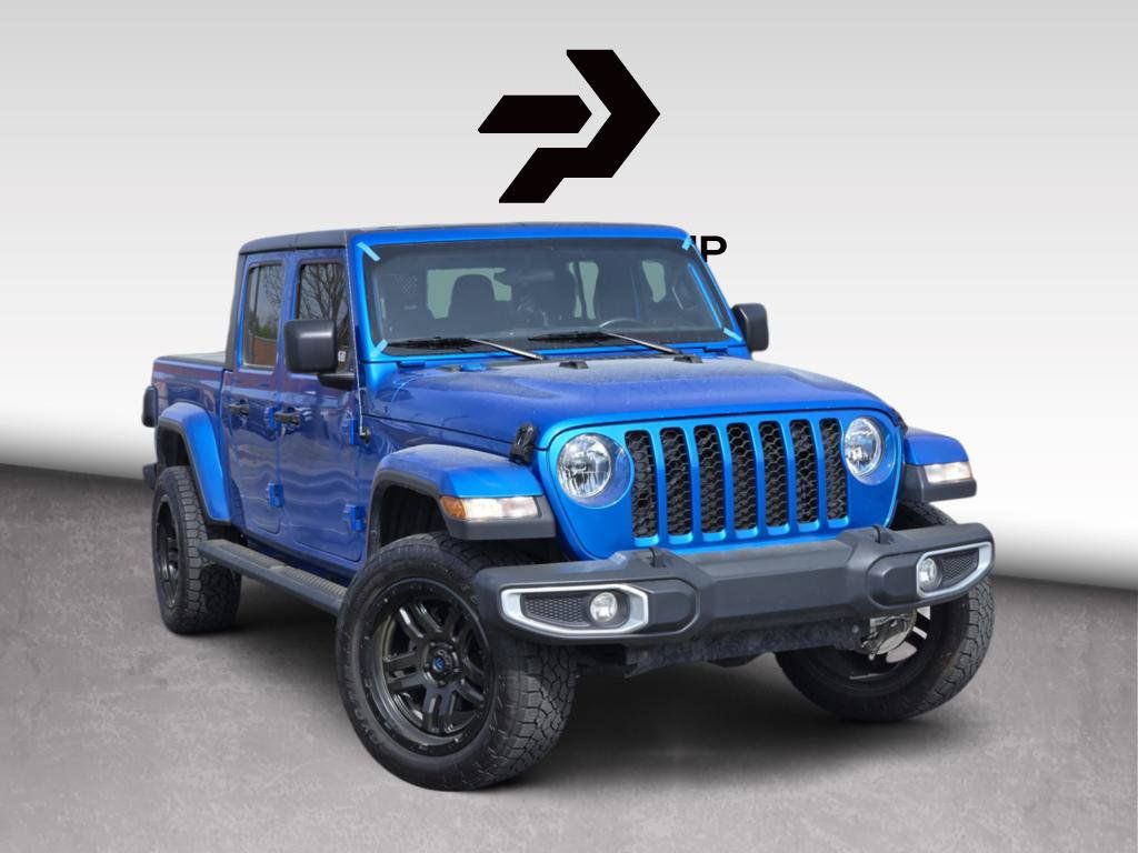 Hydro Blue Pearlcoat 2021 Jeep Gladiator Sport Crew Cab 4WD Pickup Truck Four-Wheel Drive 8-Speed Automatic