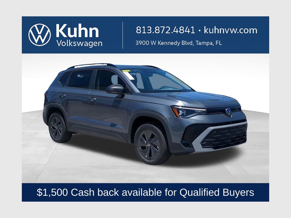 Platinum Gray Metallic 2026 Volkswagen Taos SUV / Crossover Front-Wheel Drive 8-Speed Automatic