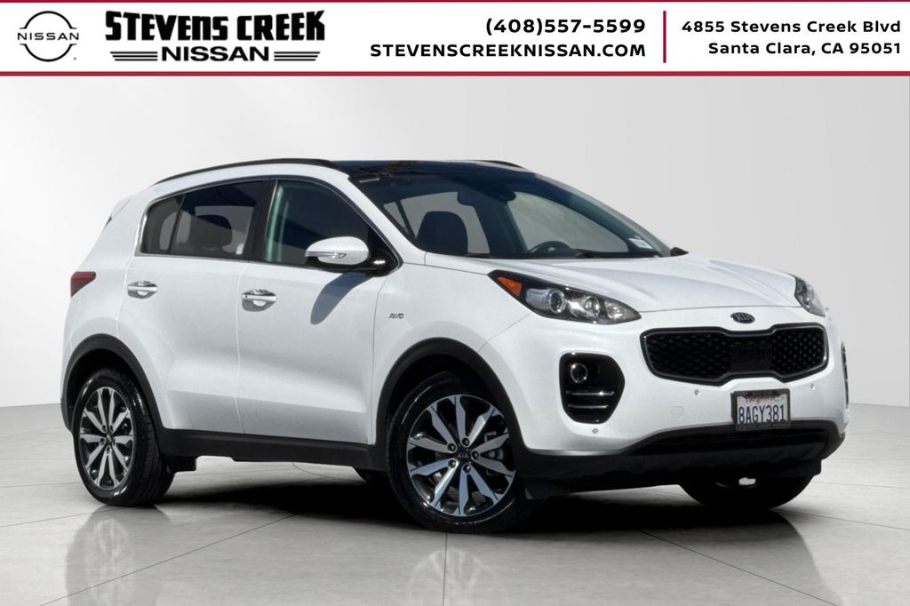 Snow White Pearl 2018 Kia Sportage SUV / Crossover All-Wheel Drive 6-Speed Automatic Overdrive