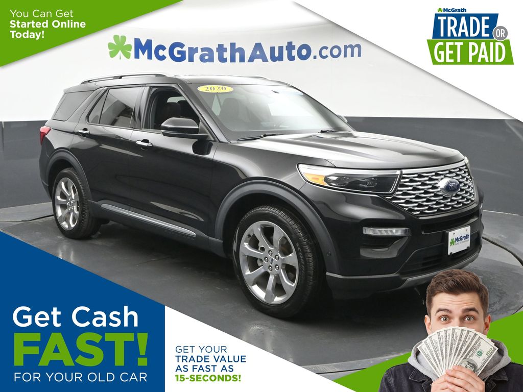 Black Metallic 2020 Ford Explorer SUV / Crossover All-Wheel Drive Automatic