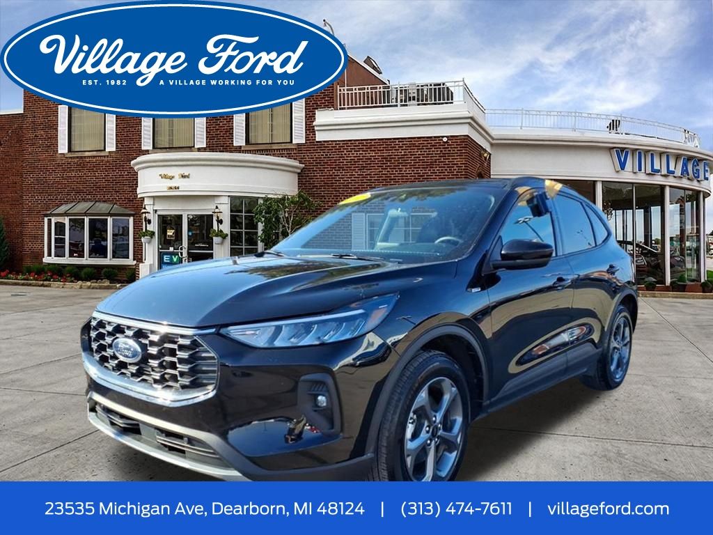 Black Metallic 2025 Ford Escape Hybrid ST-Line Select AWD SUV / Crossover All-Wheel Drive Continuously Variable Transmission