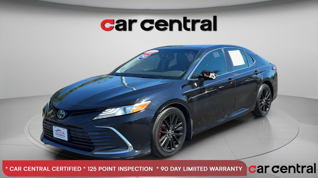 Midnight Black Metallic 2021 Toyota Camry Sedan All-Wheel Drive 8-Speed Automatic