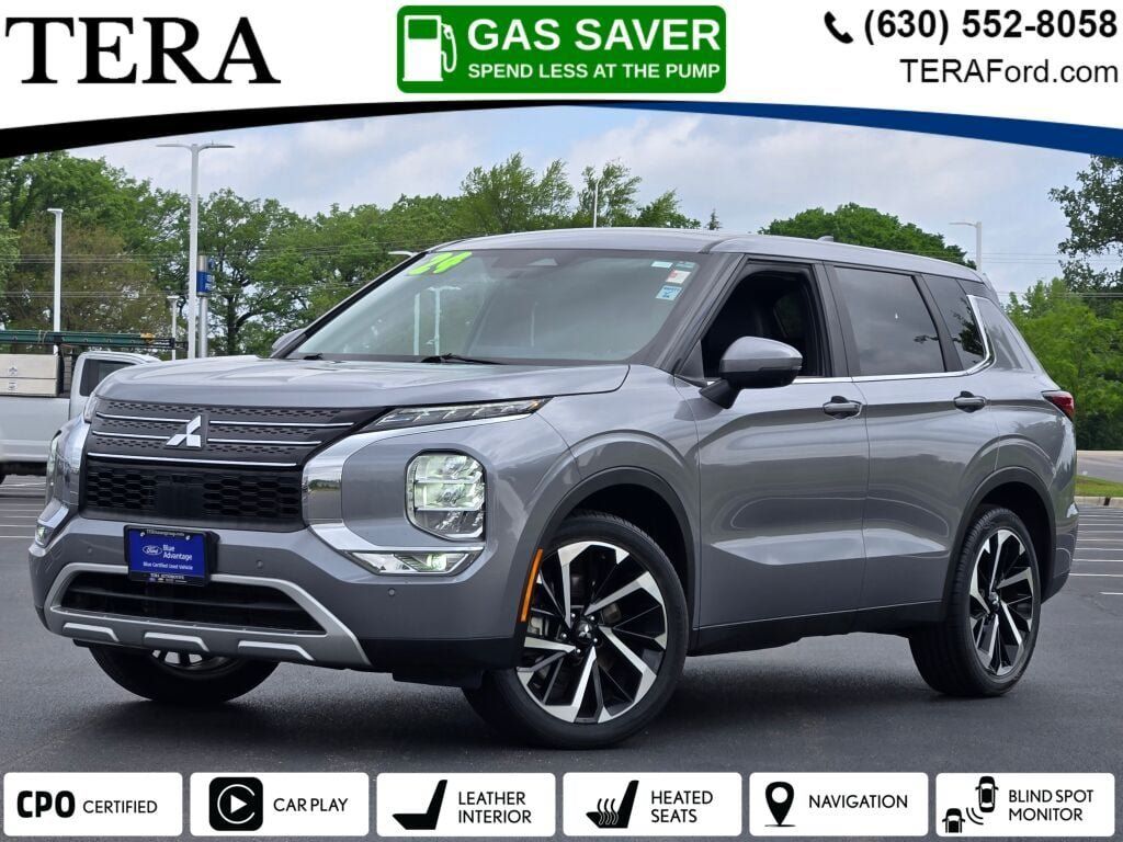 Gray 2024 Mitsubishi Outlander SUV / Crossover Front-Wheel Drive Continuously Variable Transmission