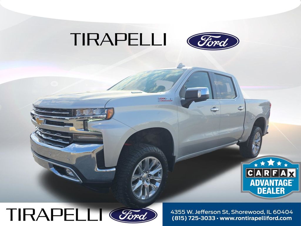 Silver Ice Metallic 2021 Chevrolet Silverado 1500 Pickup Truck Four-Wheel Drive Automatic