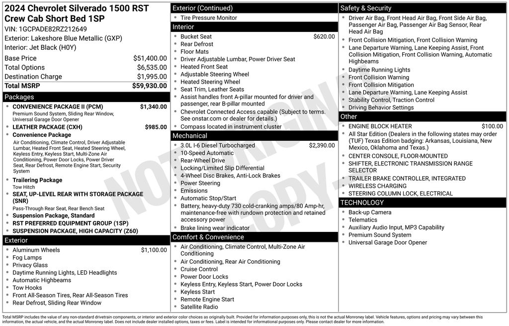 Certified Used 2024 Blue Chevrolet RST image 7