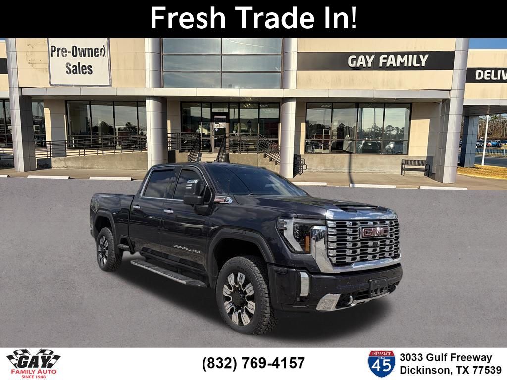 Titanium Rush Metallic 2024 GMC Sierra 2500HD Denali Crew Cab 4WD Pickup Truck Four-Wheel Drive Automatic