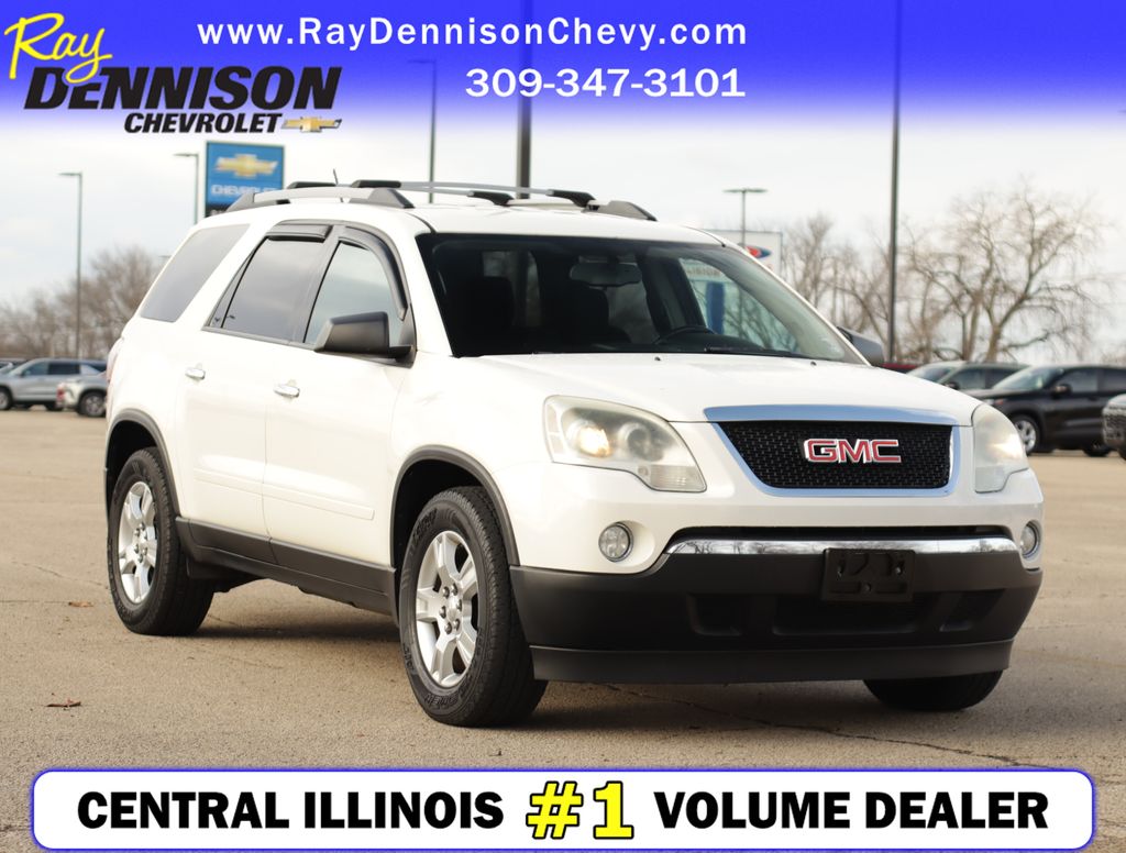 Summit White 2012 GMC Acadia SL FWD SUV / Crossover Front-Wheel Drive 6-Speed Automatic Overdrive