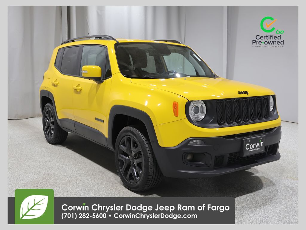 Solar Yellow 2018 Jeep Renegade SUV / Crossover Four-Wheel Drive 9-Speed Automatic