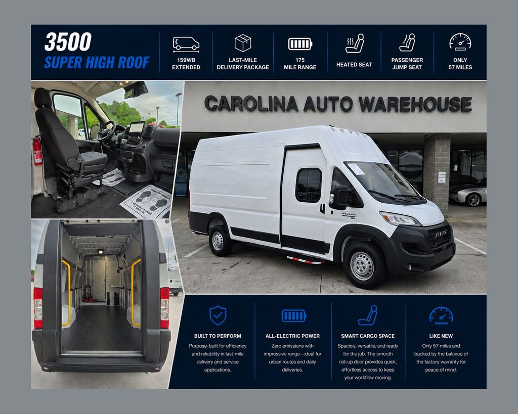 Bright White Clearcoat 2024 RAM ProMaster Van Front-Wheel Drive 1-Speed Automatic