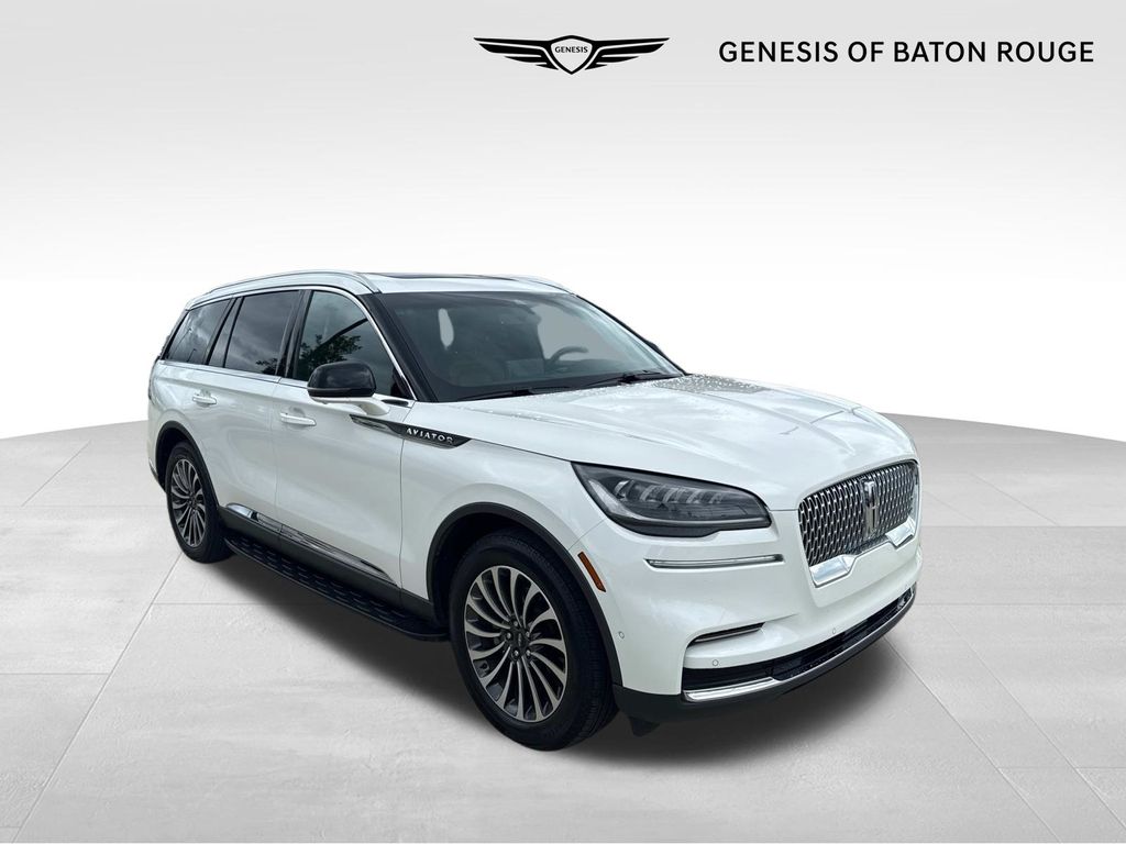White Metallic 2022 Lincoln Aviator Reserve AWD SUV / Crossover All-Wheel Drive Automatic