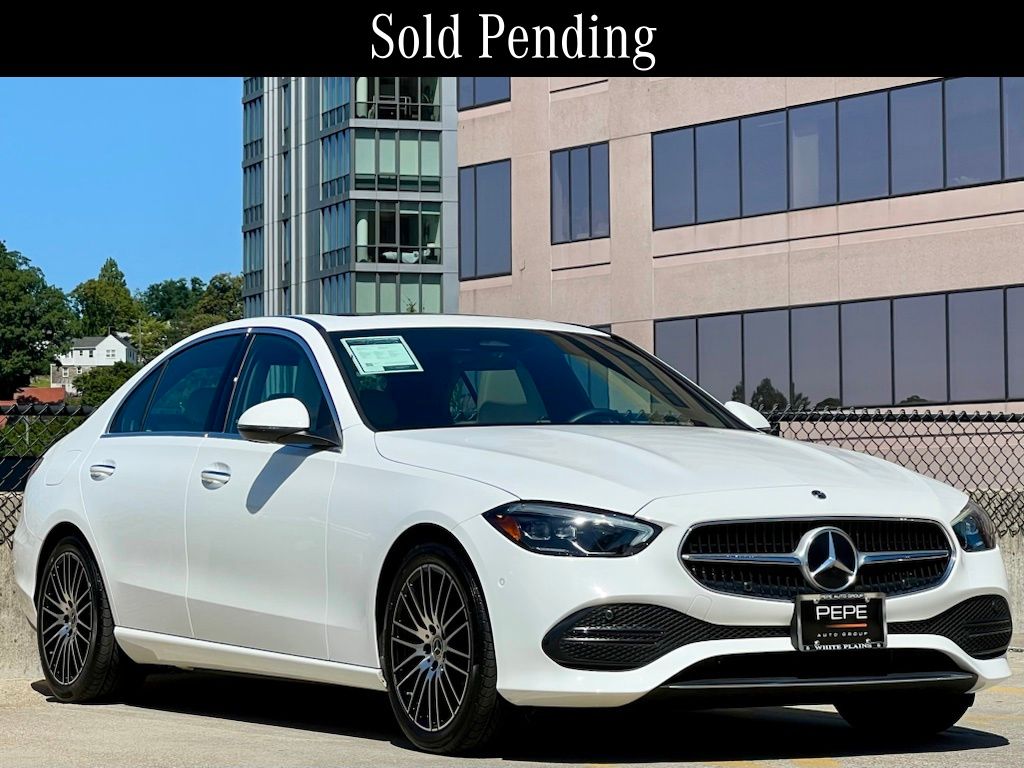 Polar White 2023 Mercedes-Benz C-Class Sedan All-Wheel Drive 9-Speed Automatic