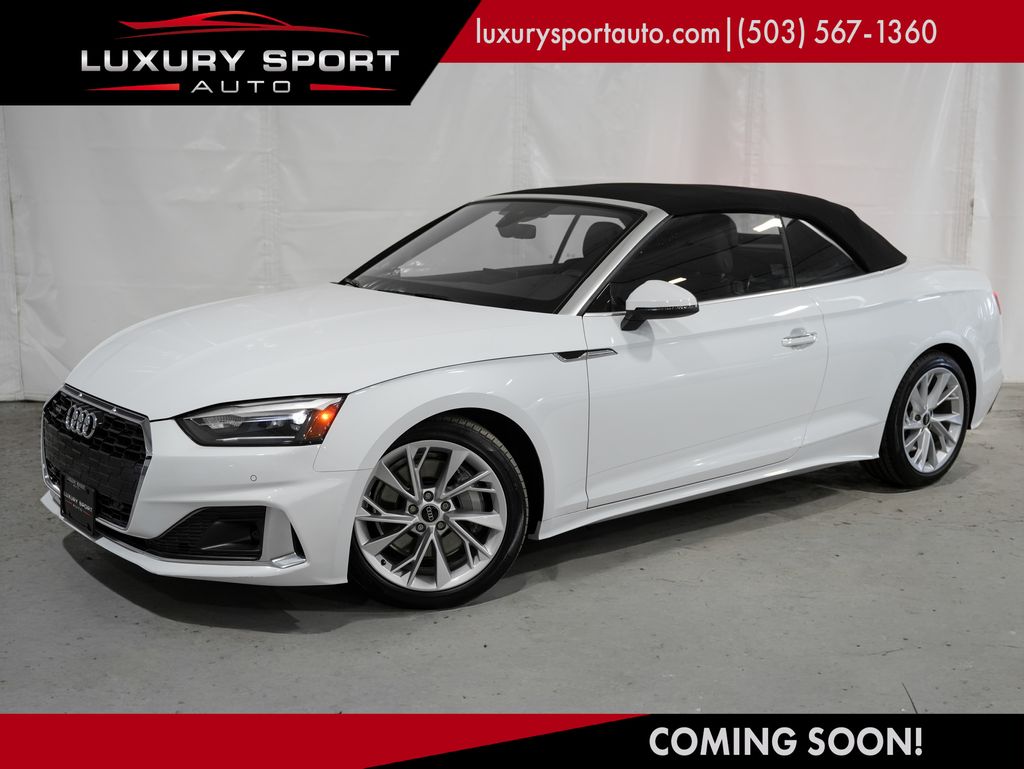 Black Metallic 2021 Audi A5 quattro Premium 45 TFSI Convertible AWD Convertible All-Wheel Drive 7-Speed Automatic