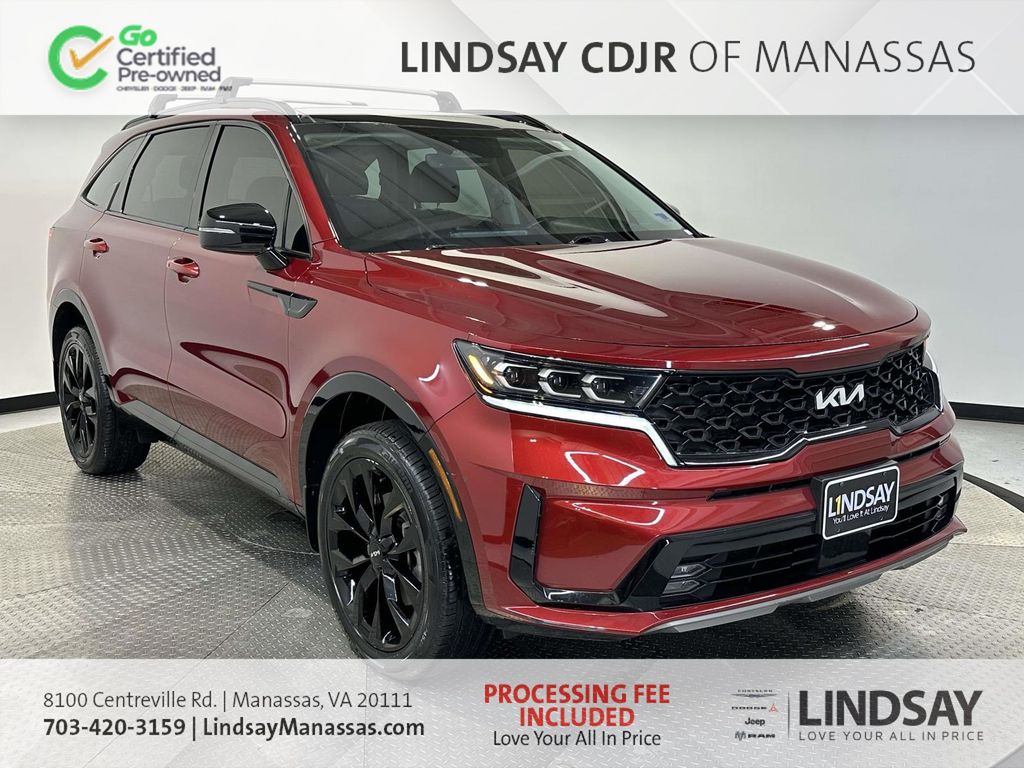 Passion Red Tintcoat 2023 Kia Sorento SX AWD SUV / Crossover All-Wheel Drive 8-Speed Dual Clutch