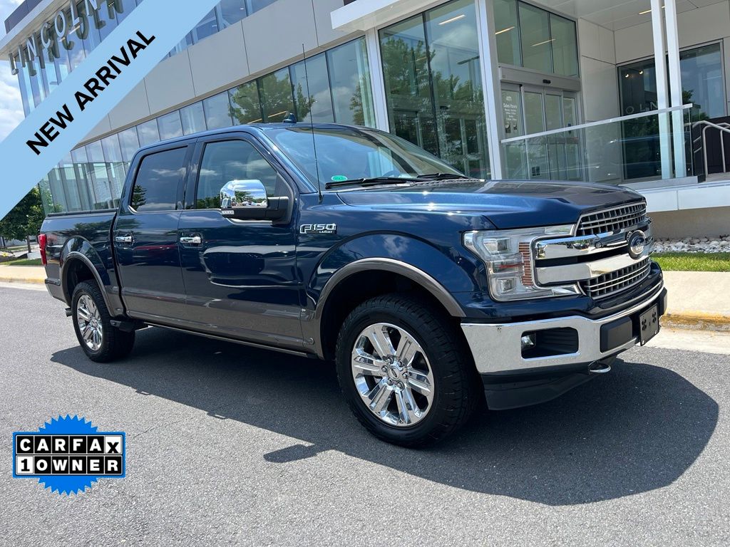 Blue Jeans Metallic 2018 Ford F-150 Lariat SuperCrew 4WD Pickup Truck Four-Wheel Drive Automatic