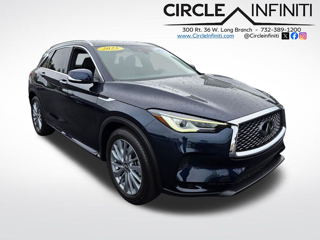 Hermosa Blue 2025 INFINITI QX50 SUV / Crossover All-Wheel Drive Continuously Variable Transmission