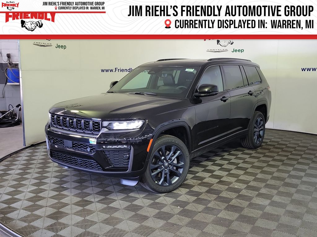 Diamond Black Crystal Pearlcoat 2026 Jeep Grand Cherokee L  Four-Wheel Drive 8-Speed Automatic