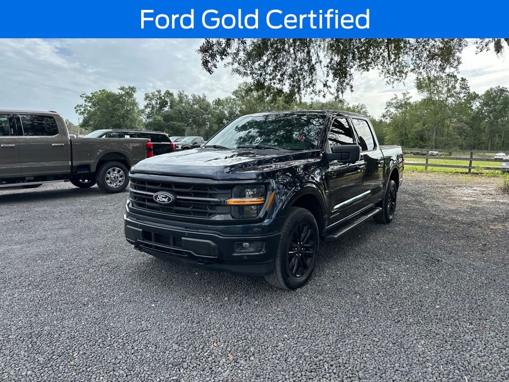 Blue Metallic 2025 Ford F-150 Pickup Truck Four-Wheel Drive Automatic