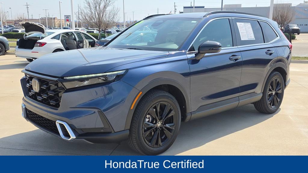 Canyon River Blue Metallic 2025 Honda CR-V Hybrid Sport Touring AWD SUV / Crossover All-Wheel Drive Continuously Variable Transmission