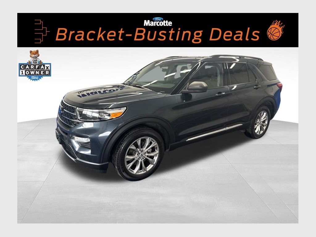 Stone Blue Metallic 2023 Ford Explorer XLT AWD SUV / Crossover All-Wheel Drive Automatic