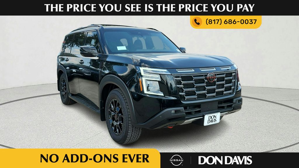 Super Black 2025 Nissan Armada SUV / Crossover Four-Wheel Drive 9-Speed Automatic