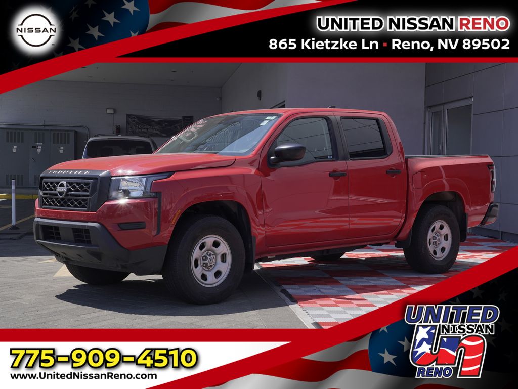 Red Alert 2024 Nissan Frontier Pickup Truck Four-Wheel Drive 9-Speed Automatic Overdrive