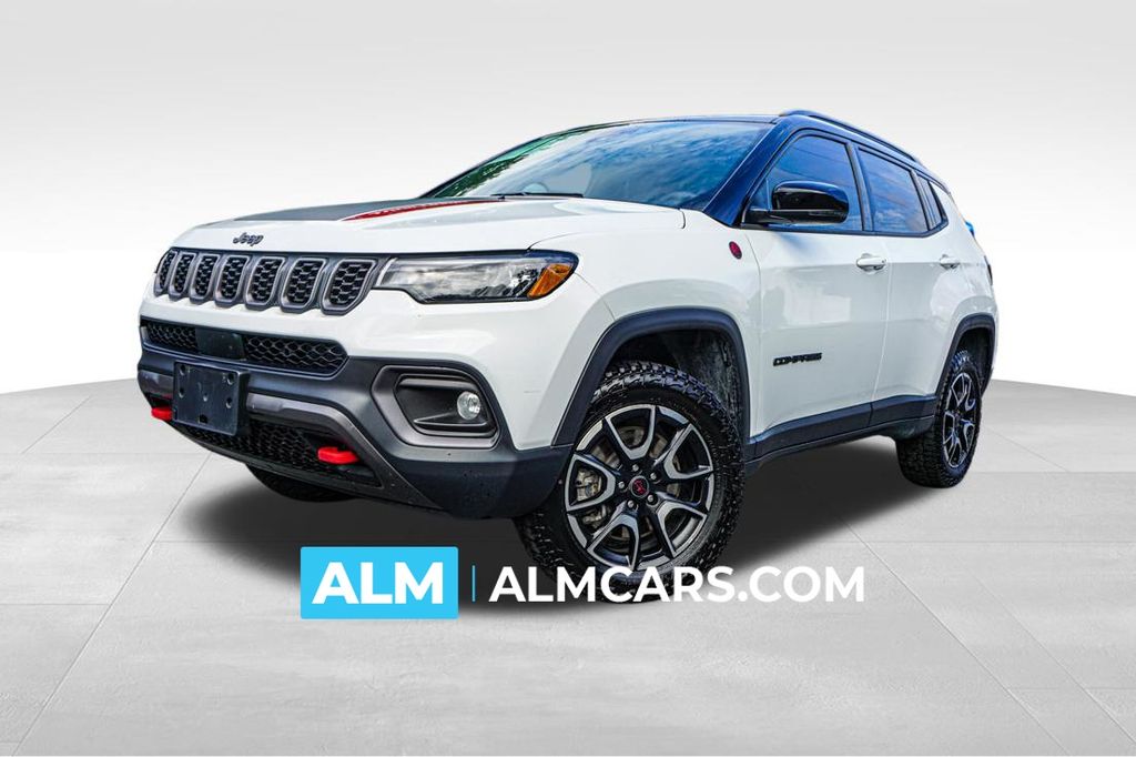 Bright White Clearcoat 2025 Jeep Compass SUV / Crossover Four-Wheel Drive 8-Speed Automatic