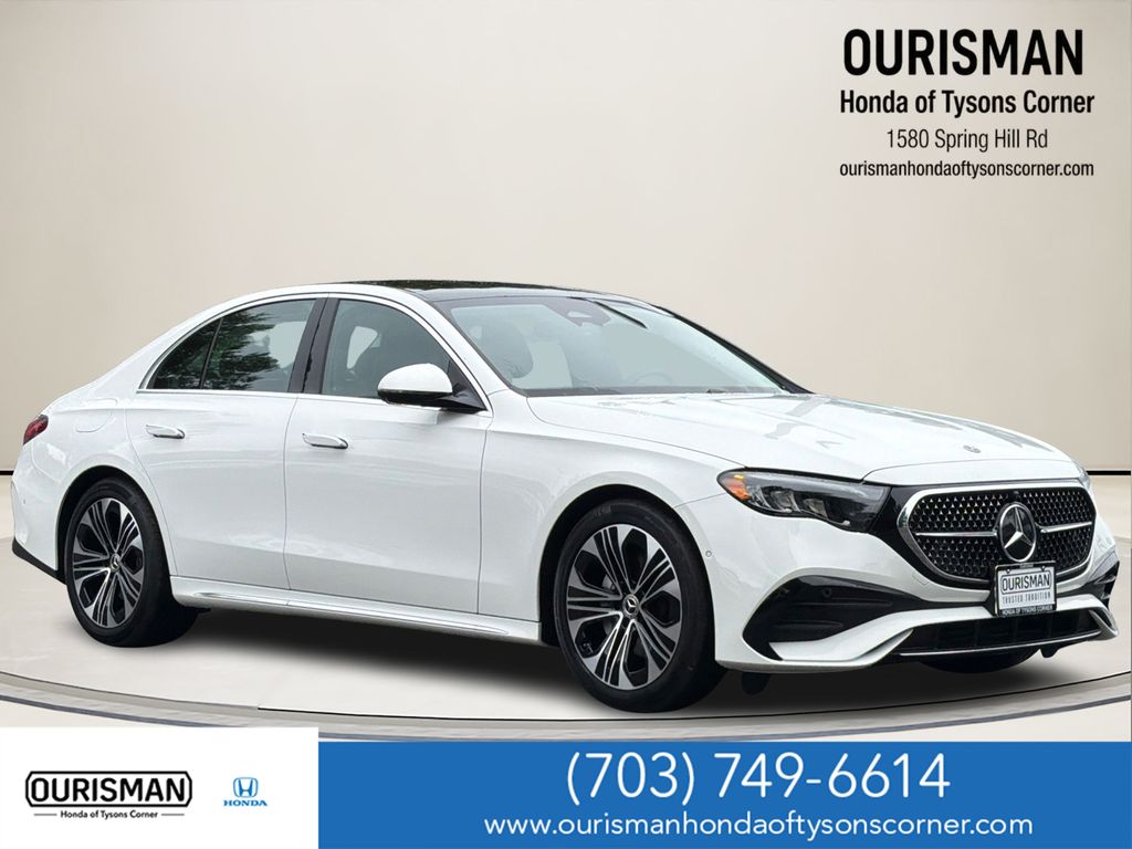 Polar White 2025 Mercedes-Benz E-Class Sedan All-Wheel Drive 9-Speed Automatic