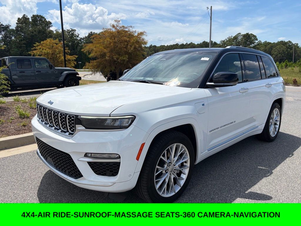 Bright White Clearcoat 2024 Jeep Grand Cherokee 4xe SUV / Crossover Four-Wheel Drive 8-Speed Automatic