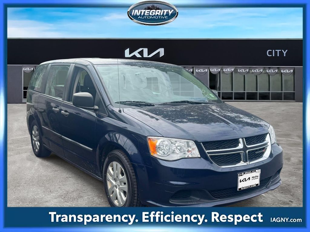 True Blue Pearlcoat 2015 Dodge Grand Caravan Minivan Front-Wheel Drive 6-Speed Automatic