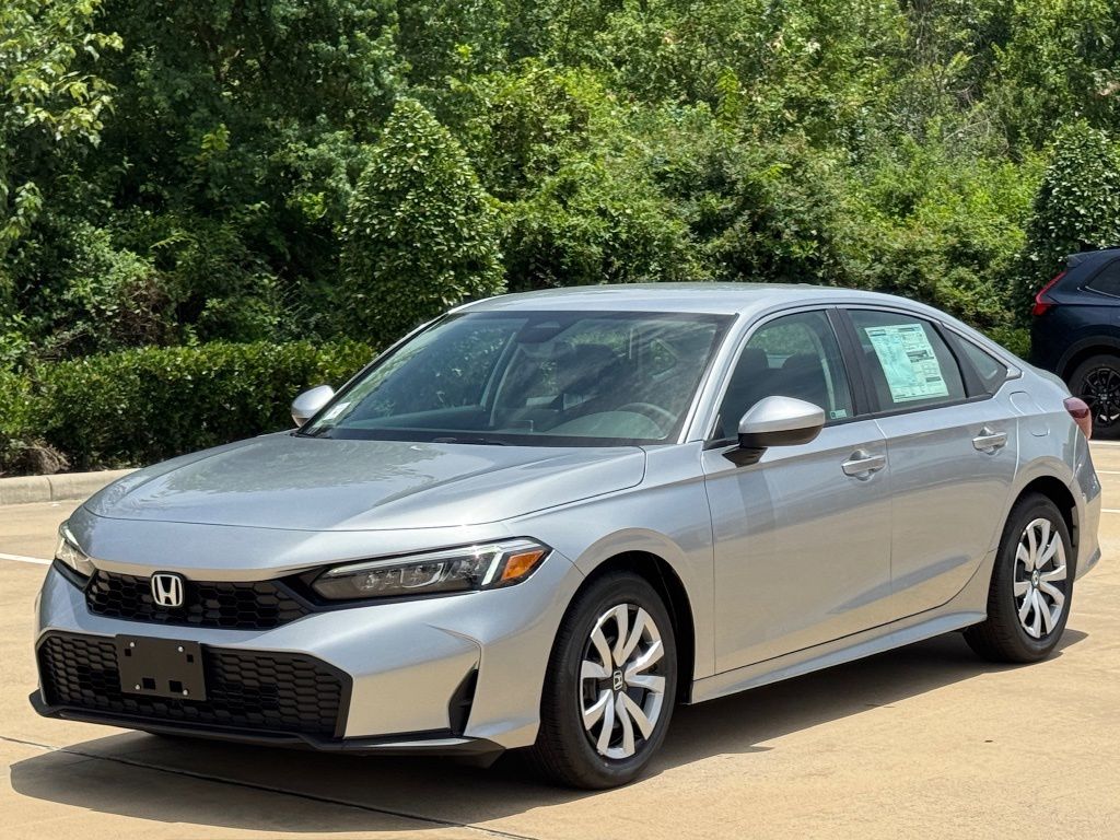 2026 Honda Civic LX Silver at DeMontrond Ford