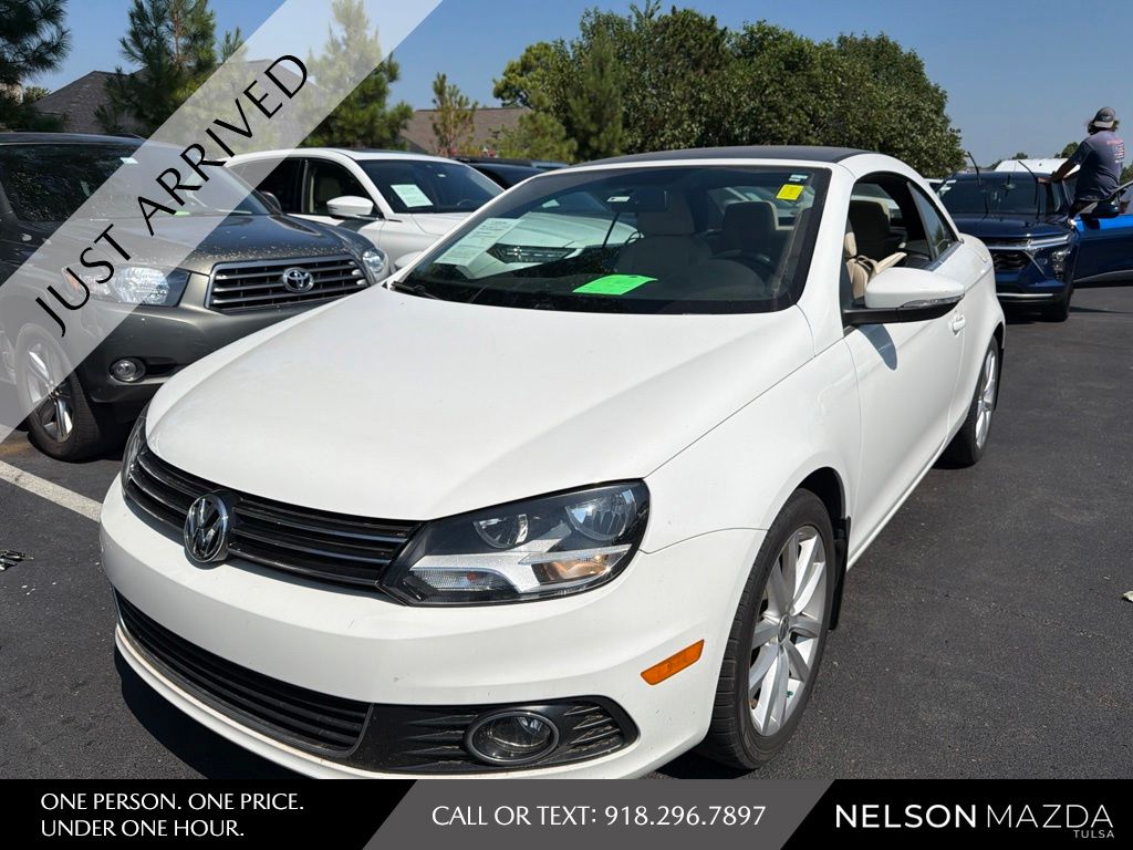 Candy White 2012 Volkswagen Eos Convertible Front-Wheel Drive 6-Speed Dual Clutch