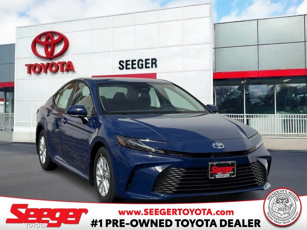 Blue 2026 Toyota Camry Sedan Front-Wheel Drive Continuously Variable Transmission