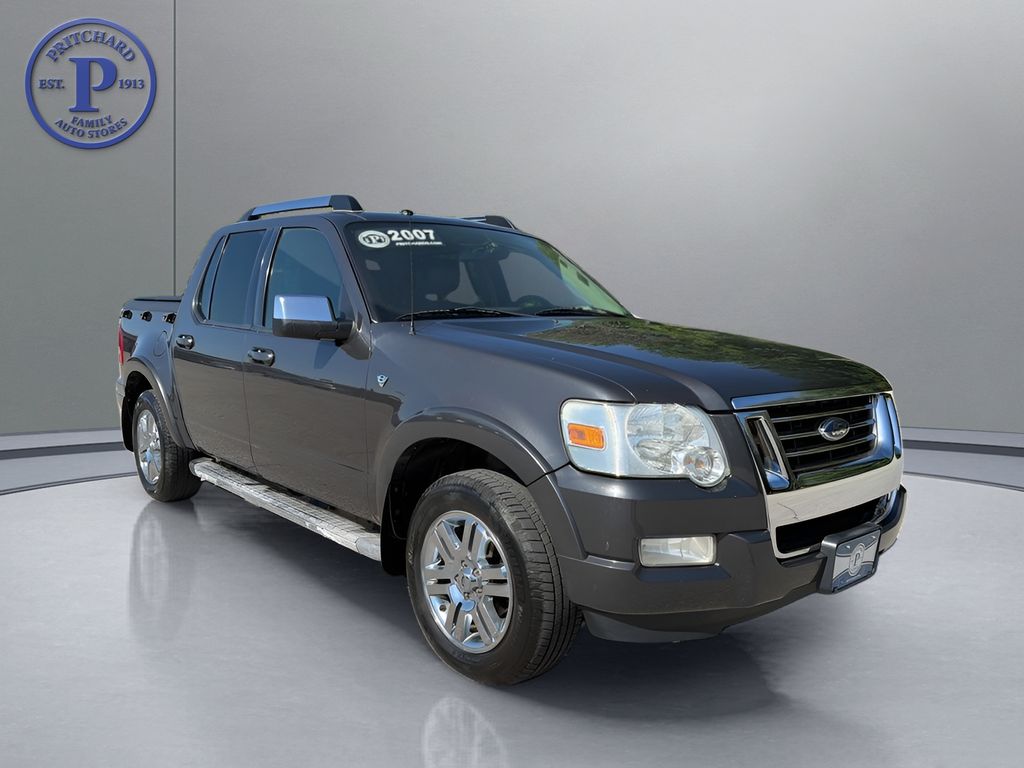 Gray 2007 Ford Explorer Sport Trac Limited 4WD Pickup Truck Four-Wheel Drive 6-Speed Automatic