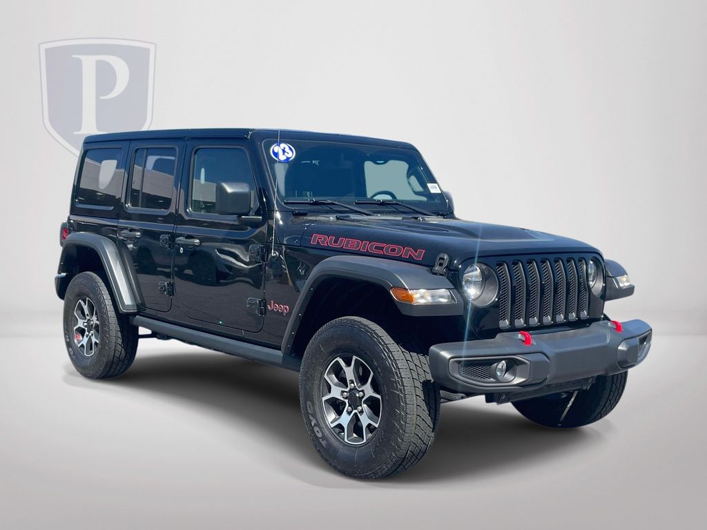 Black Clearcoat 2023 Jeep Wrangler Rubicon 4-Door 4WD SUV / Crossover Four-Wheel Drive 8-Speed Automatic