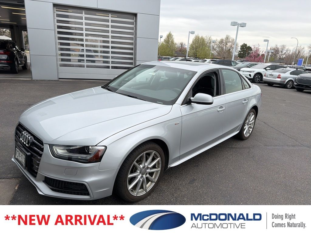 Ice Silver Metallic 2014 Audi A4 2.0T quattro Premium Plus AWD Sedan All-Wheel Drive 8-Speed Automatic