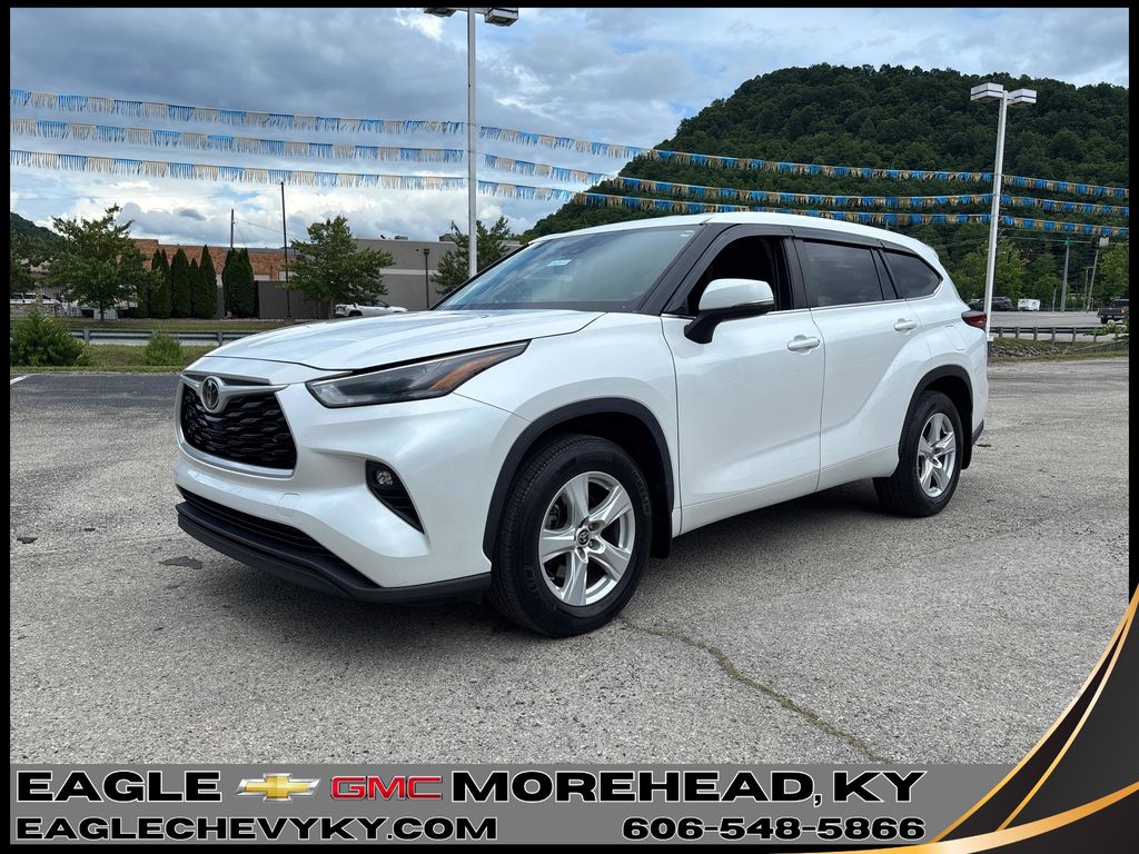 Pearl 2023 Toyota Highlander LE AWD SUV / Crossover All-Wheel Drive 8-Speed Automatic