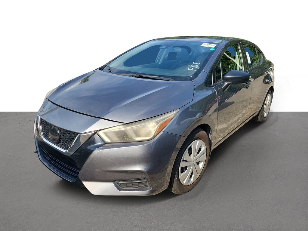 Gray (Gun Metallic) 2021 Nissan Versa Sedan Front-Wheel Drive Continuously Variable Transmission