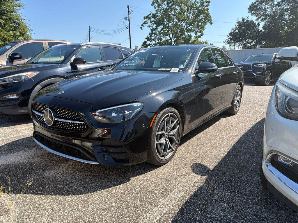 Obsidian Black Metallic 2023 Mercedes-Benz E-Class Sedan All-Wheel Drive 9-Speed Automatic