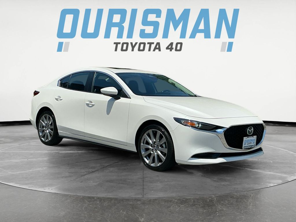 Snowflake White Pearl 2025 Mazda MAZDA3 Sedan Front-Wheel Drive 6-Speed Automatic