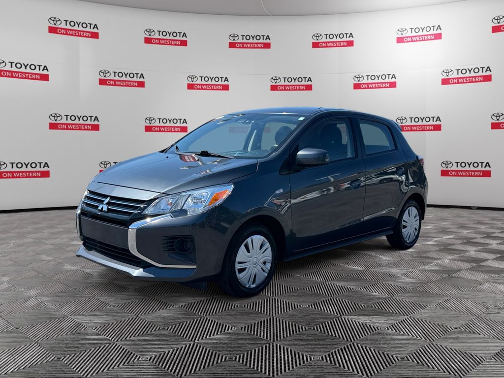 Graphite Gray Metallic w/Black Roof 2024 Mitsubishi Mirage Hatchback Continuously Variable Transmission
