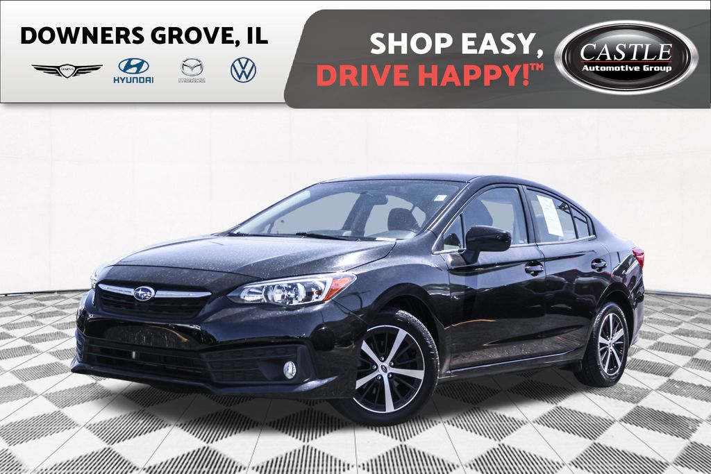 Crystal Black Silica 2023 Subaru Impreza Sedan All-Wheel Drive Continuously Variable Transmission