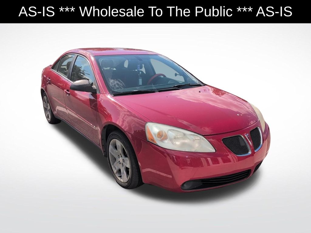 Crimson Red 2007 Pontiac G6 Sedan Front-Wheel Drive 4-Speed Automatic Overdrive